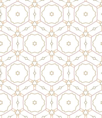 Kusursuz geometrik süs deseni. Vektör illüstrasyonu 