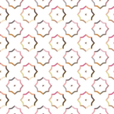 Kusursuz geometrik süs deseni. Vektör illüstrasyonu 