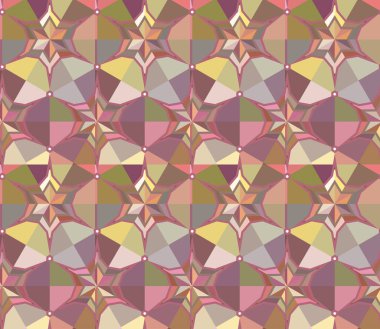 Kusursuz geometrik süs deseni. Vektör illüstrasyonu 