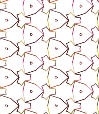 Kusursuz geometrik süs deseni. Vektör illüstrasyonu 