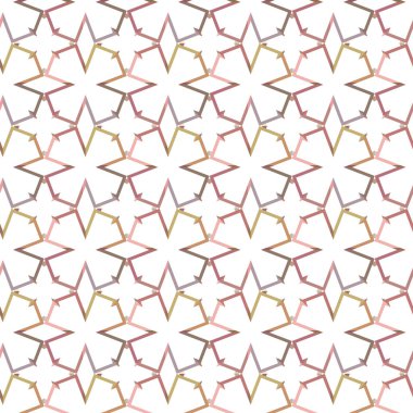 Kusursuz geometrik süs deseni. Vektör illüstrasyonu 