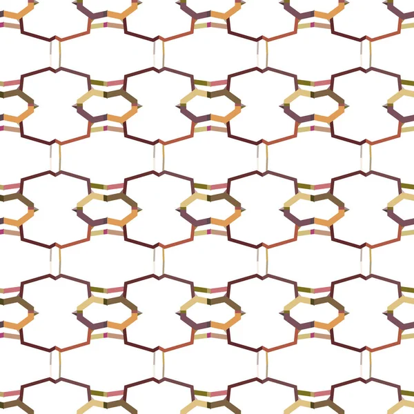 Dikensiz Geometrik Süslemeli Görüntü Soyut Illüzyon Arka Planı — Stok Vektör