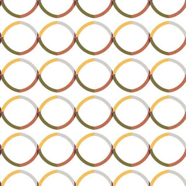 Fondo Abstracto Ilusión Filmación Con Patrón Ornamental Geométrico Sin Costuras — Vector de stock