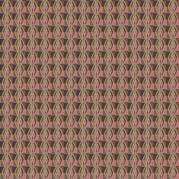 Abstract illusion background. Footage with seamless geometric ornamental pattern