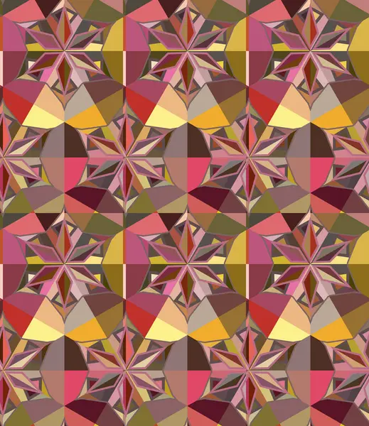 Abstrakte Illusion Hintergrund Verfilmung Mit Nahtlosem Geometrischen Ornamentmuster — Stockvektor