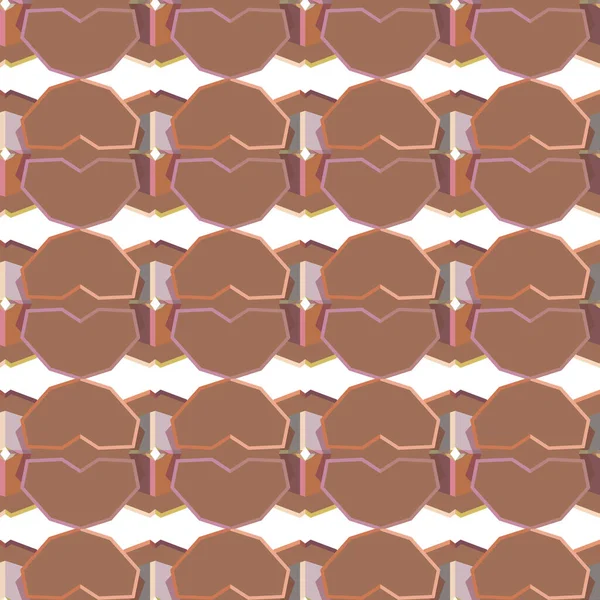 Abstrakte Illusion Hintergrund Verfilmung Mit Nahtlosem Geometrischen Ornamentmuster — Stockvektor