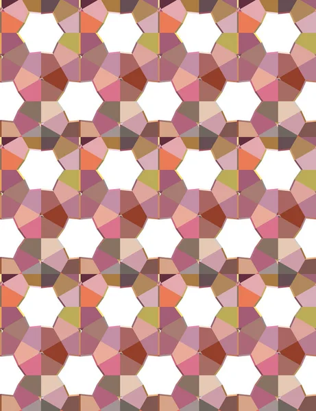 Bezešvé Geometrické Ornamentální Vzor — Stockový vektor