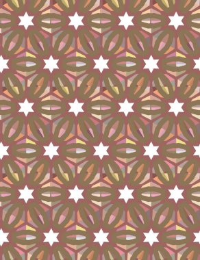 Soyut illüzyon arka planı. Kusursuz geometrik süslemeli görüntü