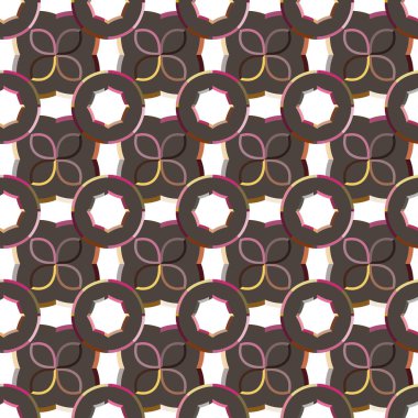 Soyut illüzyon arka planı. Kusursuz geometrik süslemeli görüntü