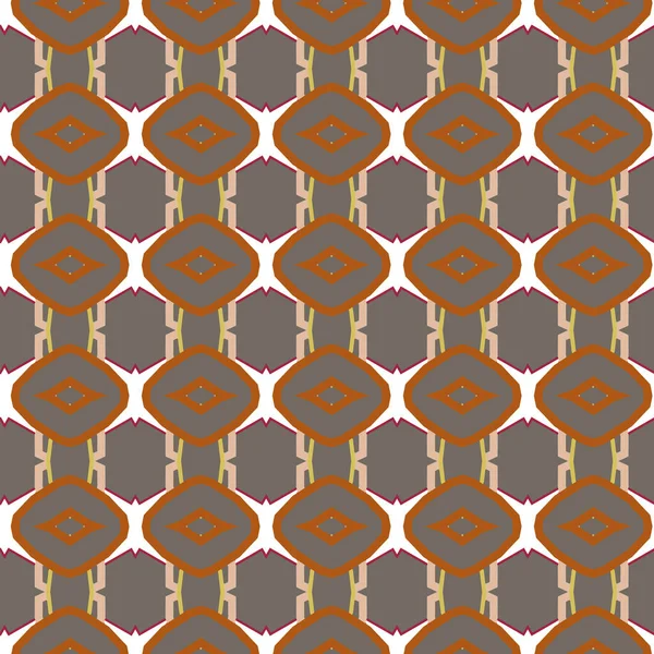 Abstrakte Illusion Hintergrund Verfilmung Mit Nahtlosem Geometrischen Ornamentmuster — Stockvektor