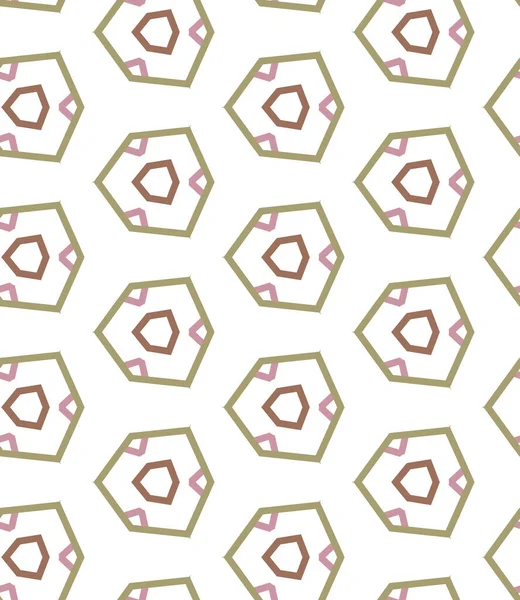 Záběry Bezešvým Geometrickým Ornamentálním Vzorem Abstraktní Iluzní Pozadí — Stockový vektor