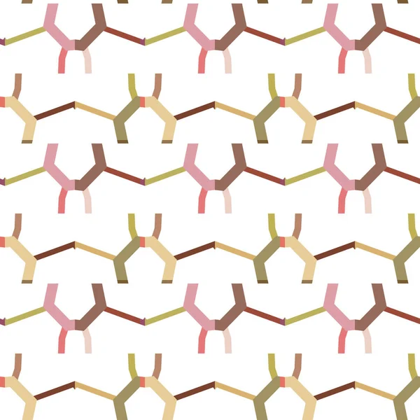 Filmagem Com Padrão Ornamental Geométrico Sem Costura Contexto Ilusão Abstrata —  Vetores de Stock