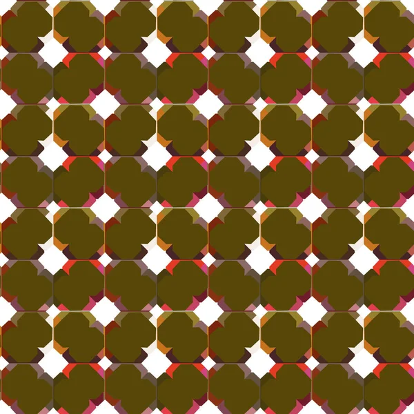 Naadloze Vectorachtergrond Met Abstracte Geometrische Vormen — Stockvector