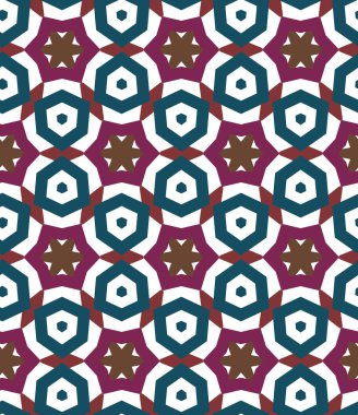 Geometrik şekilli kusursuz desen vektör çizimi