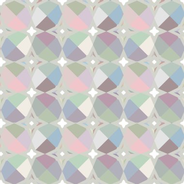 Geometrik şekilli kusursuz desen vektör çizimi