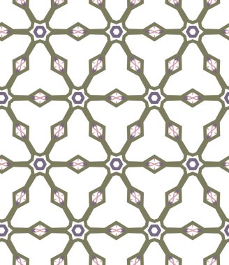 Geometrik şekilli kusursuz desen. vektör illüstrasyonu