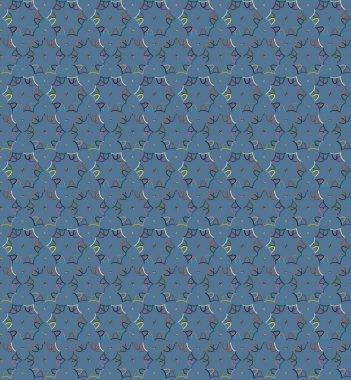 Geometrik şekilli kusursuz desen vektör çizimi