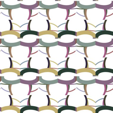 Geometrik şekilli kusursuz desen. vektör illüstrasyonu