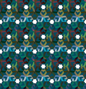Geometrik şekilli kusursuz desen vektör çizimi