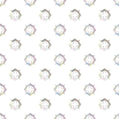 Geometrik şekilli kusursuz desen vektör çizimi