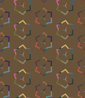 Geometrik şekilli kusursuz desen. vektör illüstrasyonu