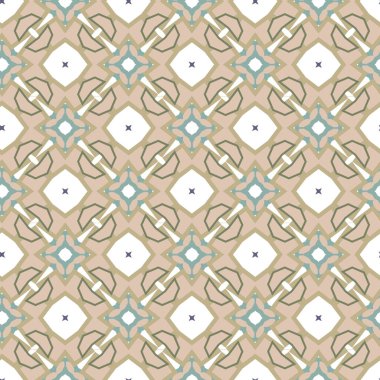 Geometrik şekilli kusursuz desen vektör çizimi