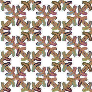 Geometrik şekilli kusursuz desen vektör çizimi