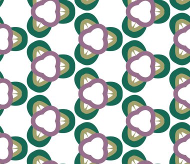 Geometrik şekilli kusursuz desen vektör çizimi