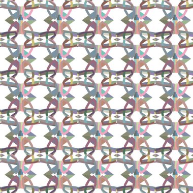 Geometrik şekilli kusursuz desen vektör çizimi