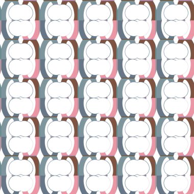 Geometrik şekilli kusursuz desen vektör çizimi