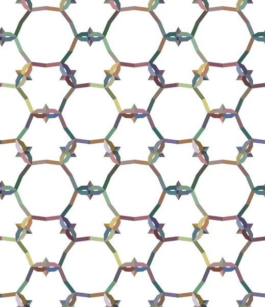 具有几何形状矢量插图的无缝图案 — 图库矢量图片