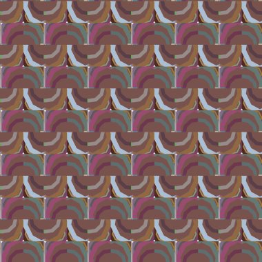 Geometrik şekilli kusursuz desen. vektör illüstrasyonu