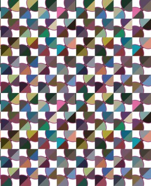 geometrik şekilli kusursuz desen
