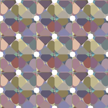 Geometrik şekilli kusursuz desen. vektör illüstrasyonu
