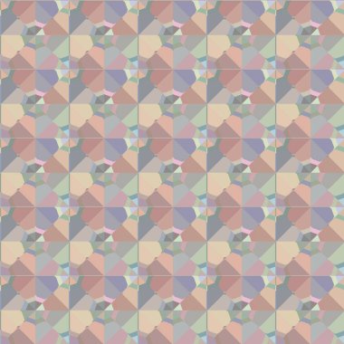 Geometrik şekilli kusursuz desen vektör çizimi