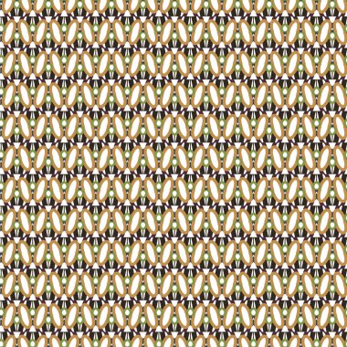 Geometrik şekilli kusursuz desen vektör çizimi