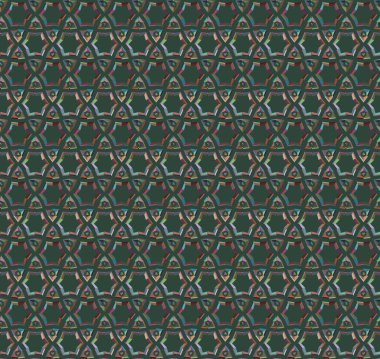 Geometrik şekilli kusursuz desen vektör çizimi