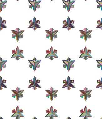 Geometrik şekilli kusursuz desen. vektör illüstrasyonu