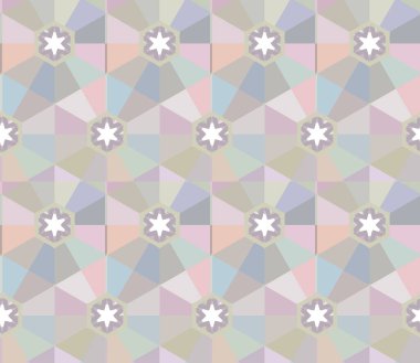 Geometrik şekilli kusursuz desen. vektör illüstrasyonu