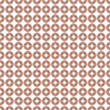 Geometrik şekilli kusursuz desen vektör çizimi