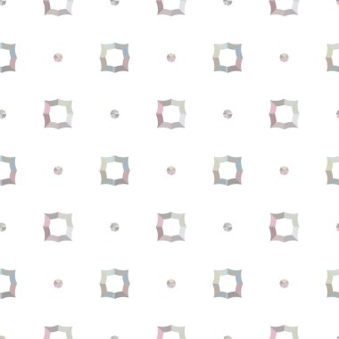 Geometrik şekilli kusursuz desen vektör çizimi