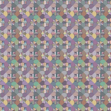 Geometrik şekilli kusursuz desen. vektör illüstrasyonu