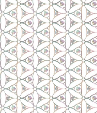 Geometrik şekilli kusursuz desen vektör çizimi