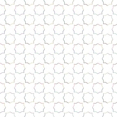 Geometrik şekilli kusursuz desen vektör çizimi