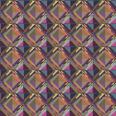 Geometrik şekilli kusursuz desen vektör çizimi