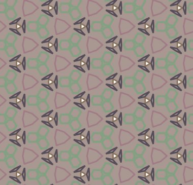 Geometrik şekilli kusursuz desen vektör çizimi