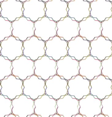 Geometrik şekilli kusursuz desen vektör çizimi