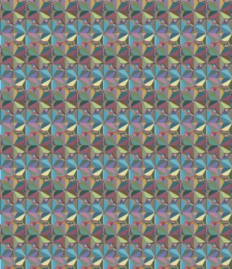 Geometrik şekilli kusursuz desen vektör çizimi