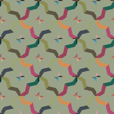 Geometrik şekilli kusursuz desen vektör çizimi