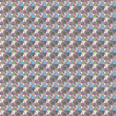 Geometrik şekilli kusursuz desen vektör çizimi